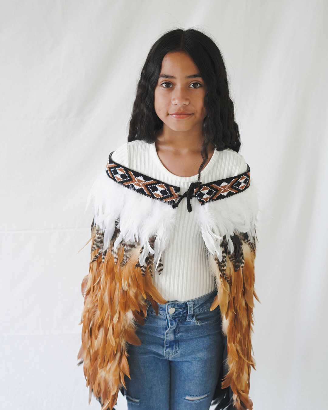 Brown Kids Korowai