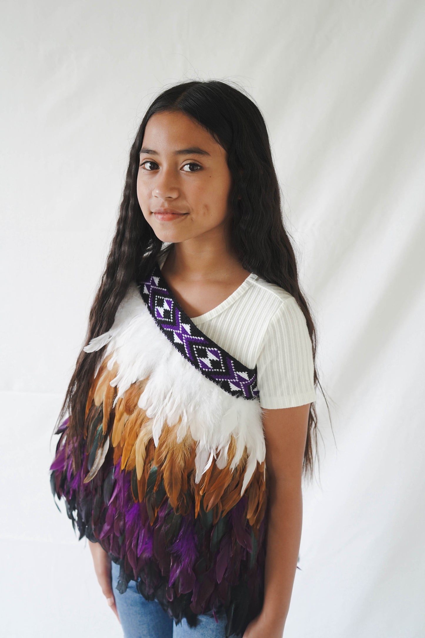 Purple Kids Contemporary Korowai