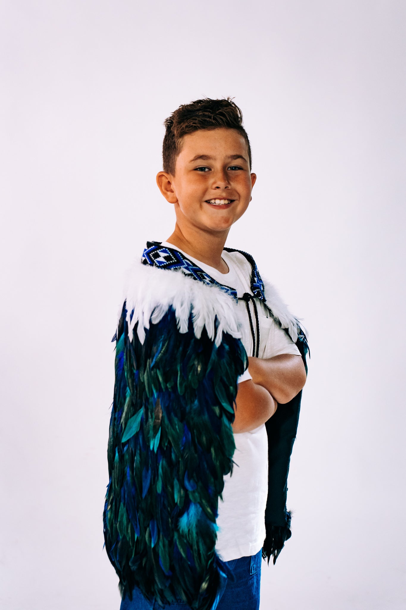 Blue Kids Contemporary Korowai