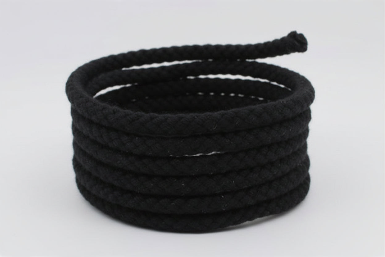 KBH Black Cotton Braided Cord – 8mm