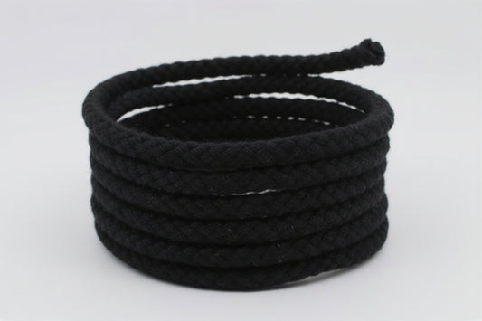 KBH Black Cotton Braided Cord – 8mm