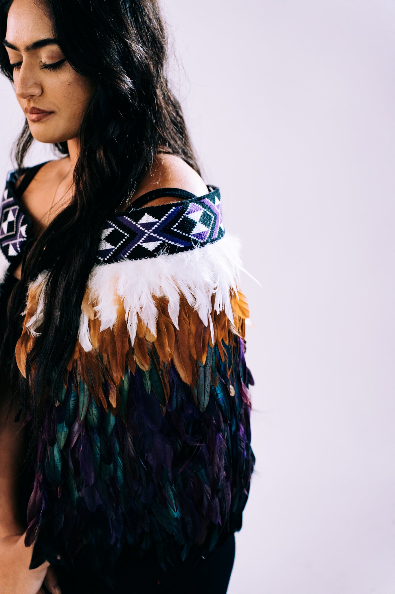 Purple Contemporary Korowai