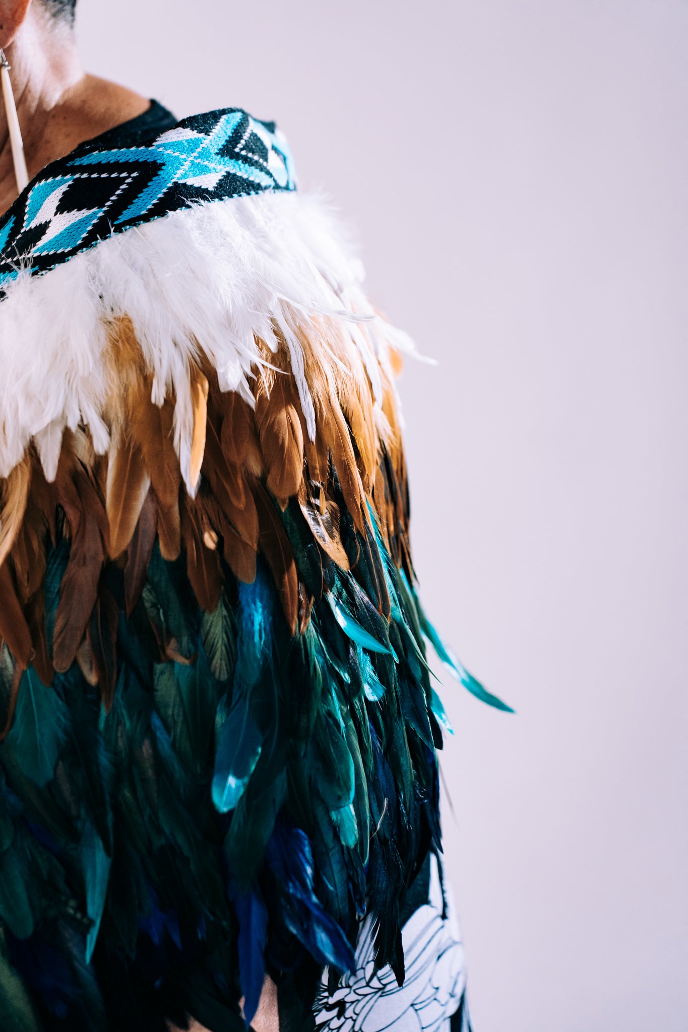 Kingfisher Blue Contemporary Korowai