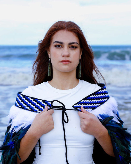 Blue Contemporary Korowai