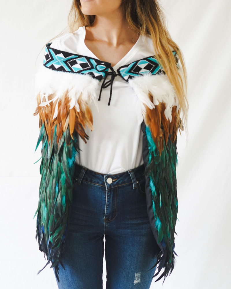 Kingfisher Blue Contemporary Korowai