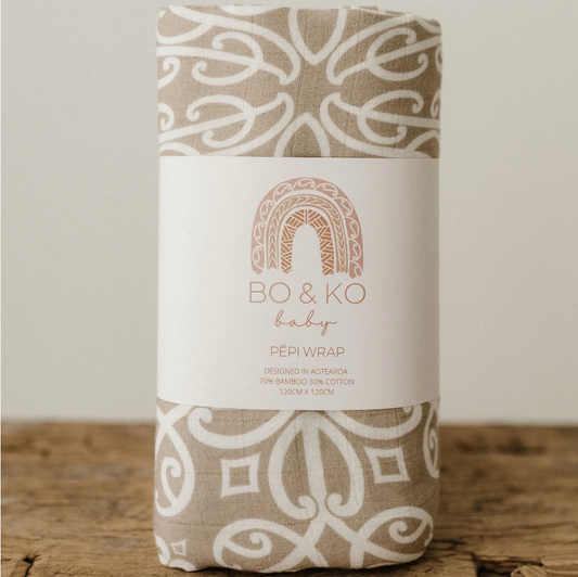 Bo & Ko Te Pātiki Pēpi Wrap