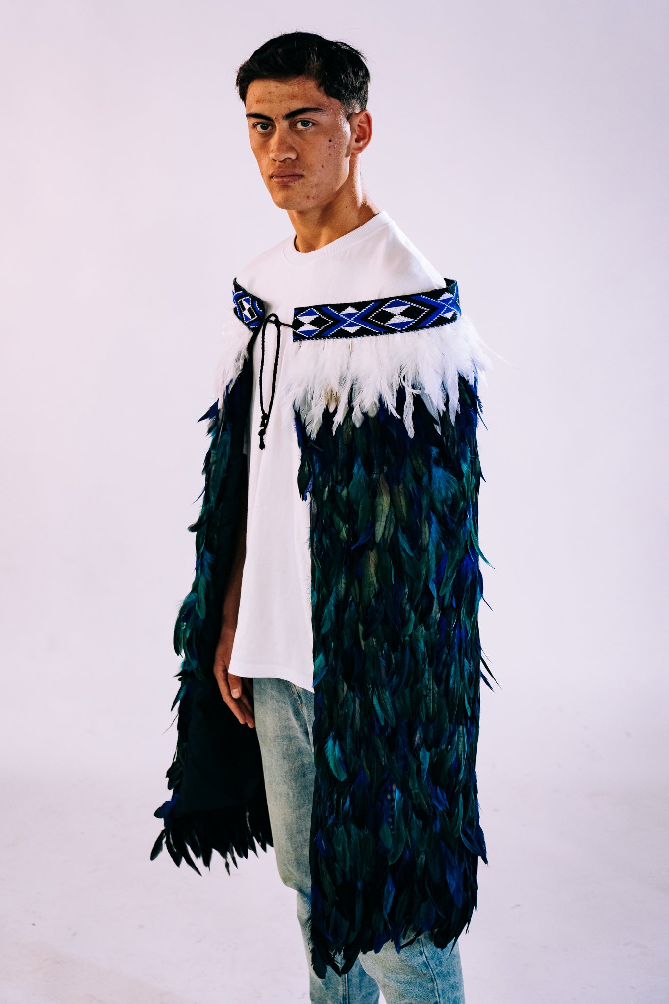 Blue Contemporary Korowai