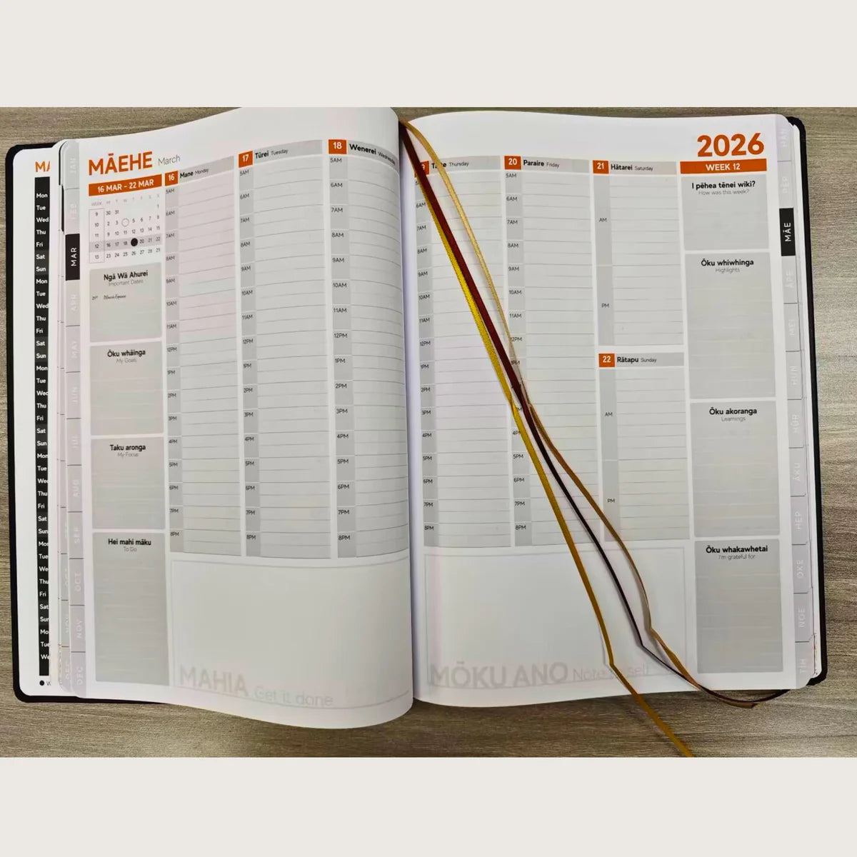 2026 Mahere ā Wiki Weekly Planner