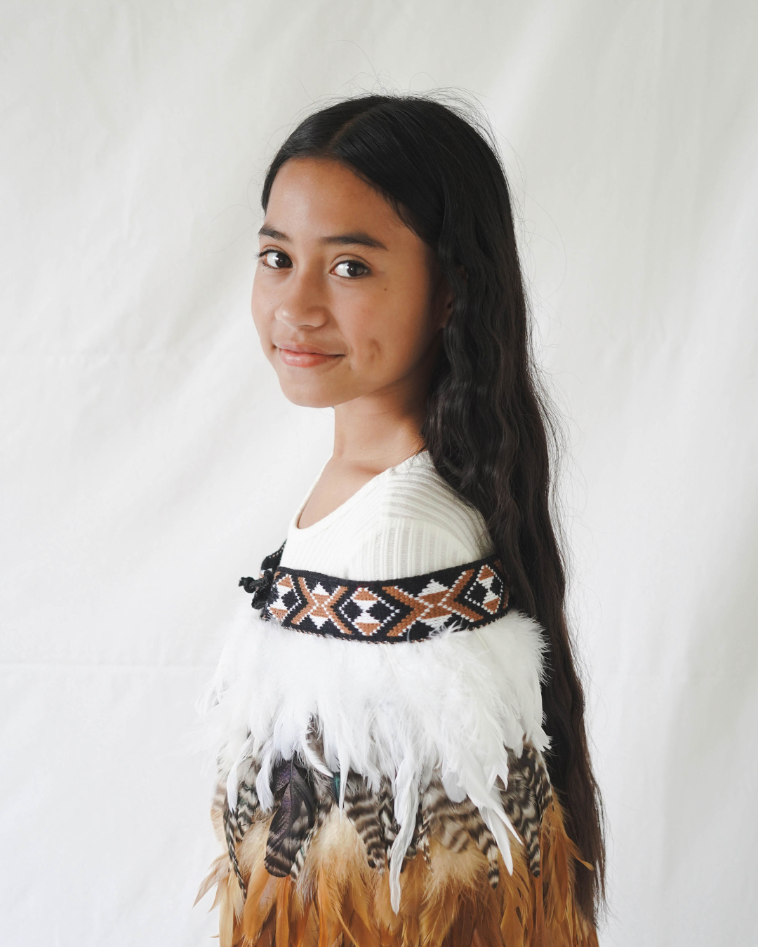 Brown Kids Korowai