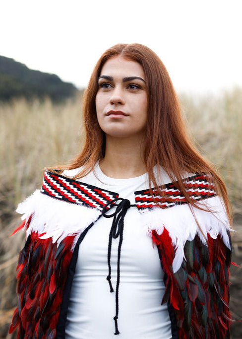 Rangatira Red Contemporary Korowai
