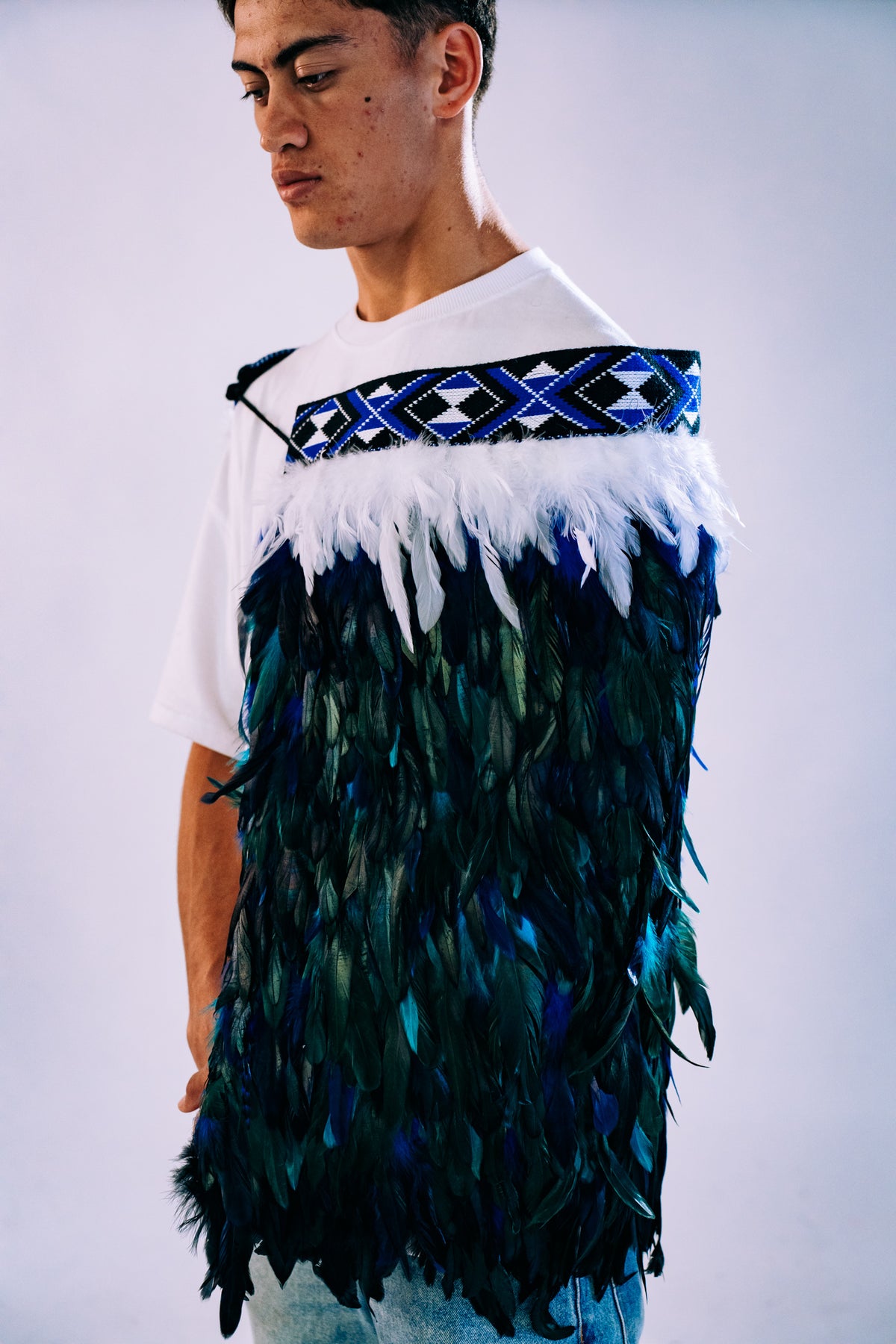 Blue Moana Contemporary Korowai