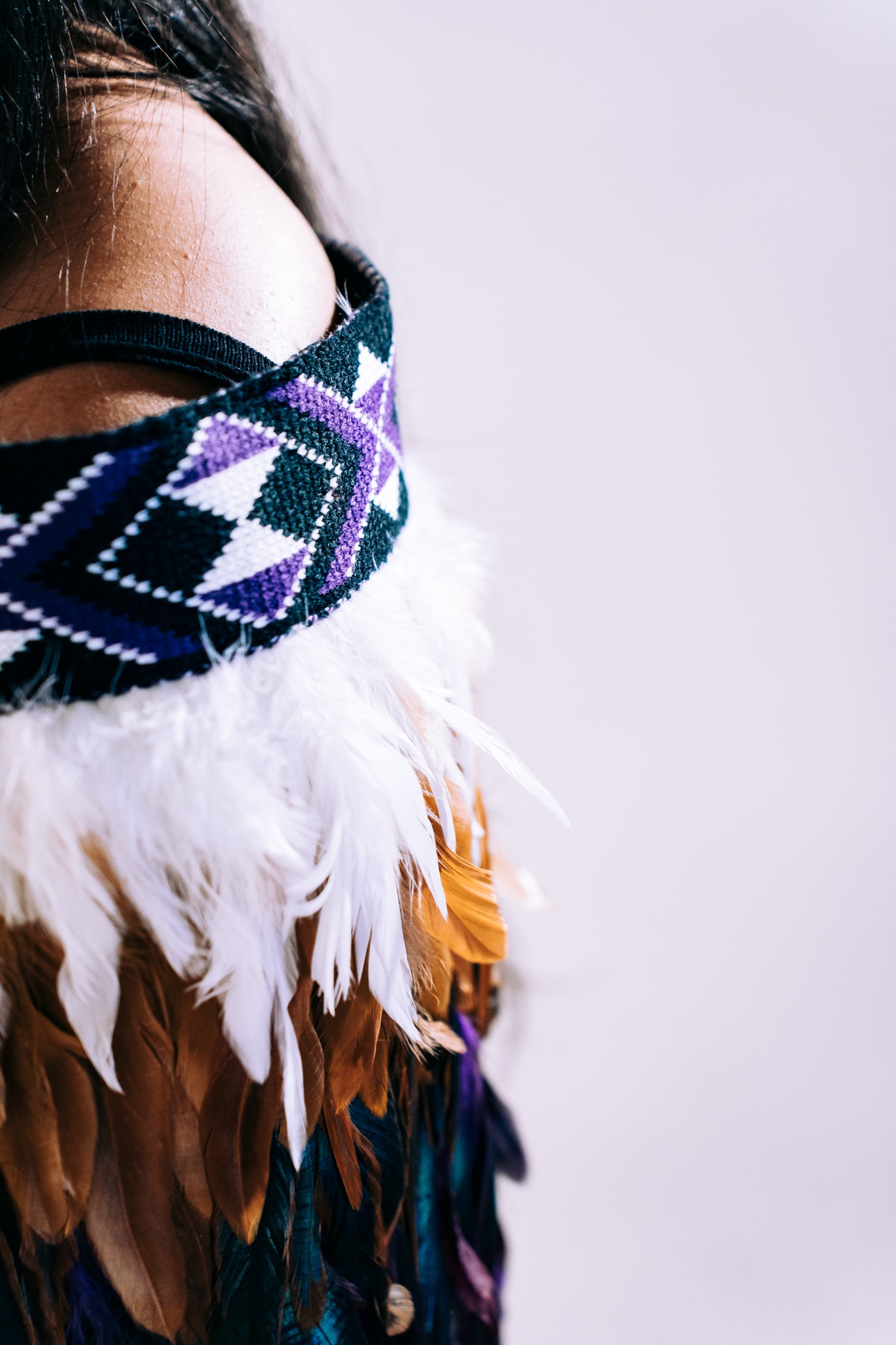 Purple Contemporary Korowai