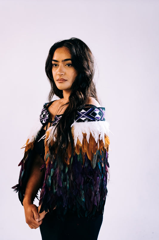 Purple Wairua Contemporary Korowai