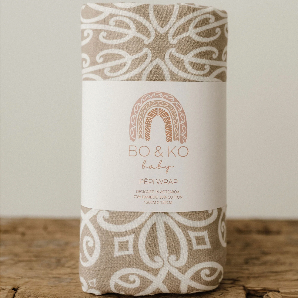 Bo & Ko Te Pātiki Pēpi Wrap