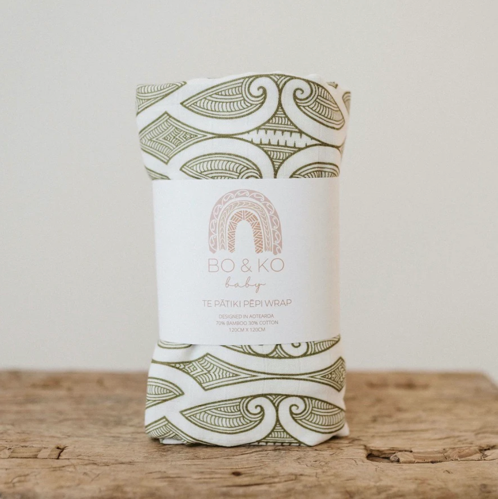 Bo & Ko Te Pātiki Pēpi Wrap