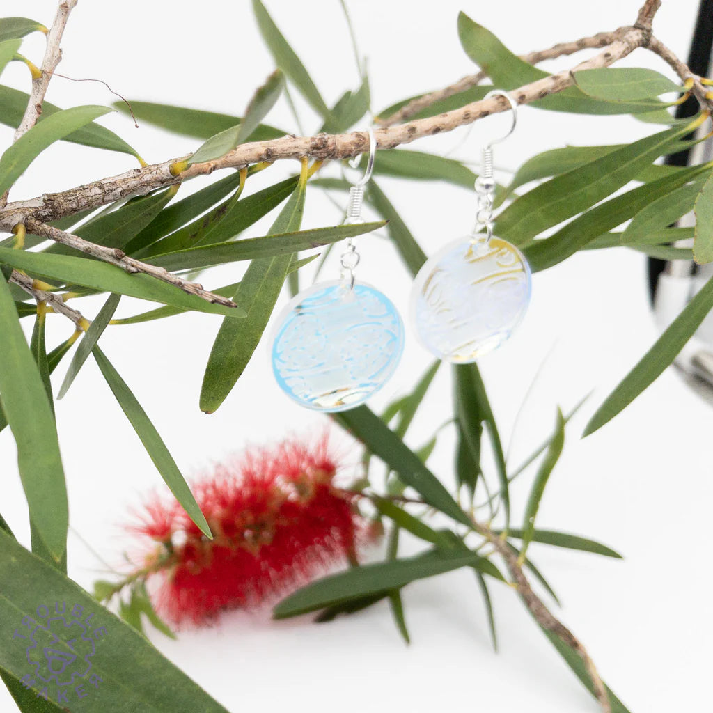 Kowhaiwhai Circle Earrings