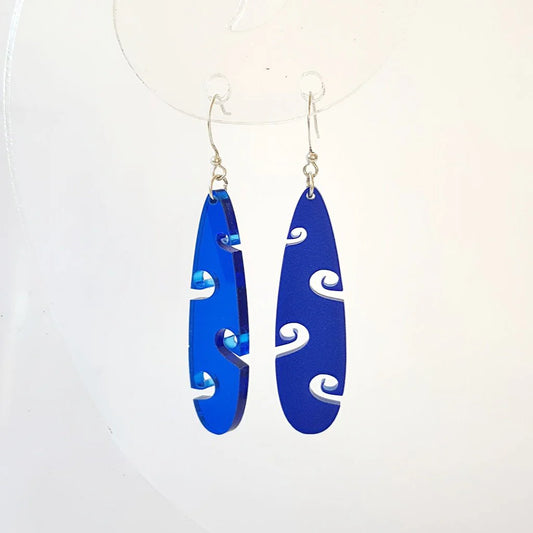 Koru Side Teardrop Earrings