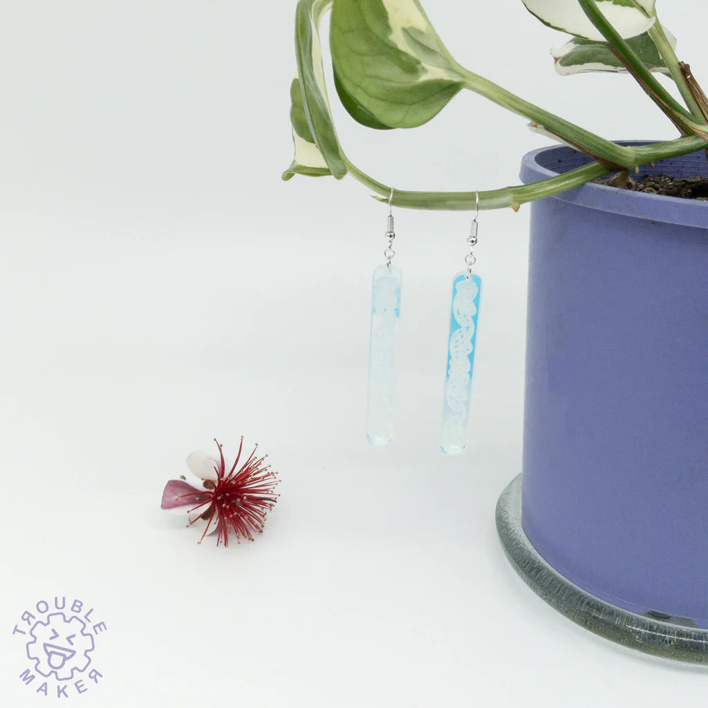 Kowhaiwhai Straight Drop Earrings