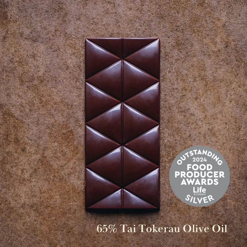 65% Te Tai Tokerau Olive Oil Dark Chocolate